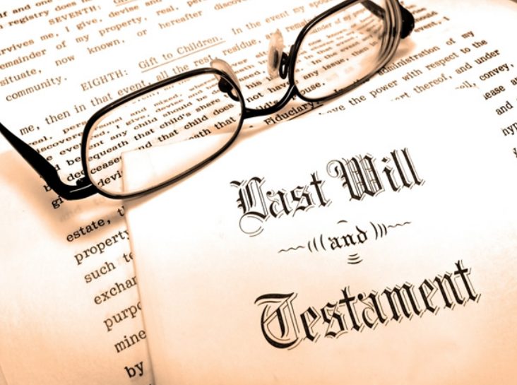 Last will and testament paperwork